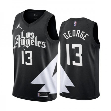 Canotte Uomo Los Angeles Clippers Paul George 13 Jordan 2022-23 Statement Edition Nero Swingman